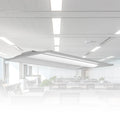 2x4 FT LED Troffer Light, 30W/40W/50W/60W/72W Wattage Selectable, 3000K/3500K/4000K/5000K/6500K 5-CCT Selectable, 130 LM/W, 0-10V Dimmable, 4-Pack