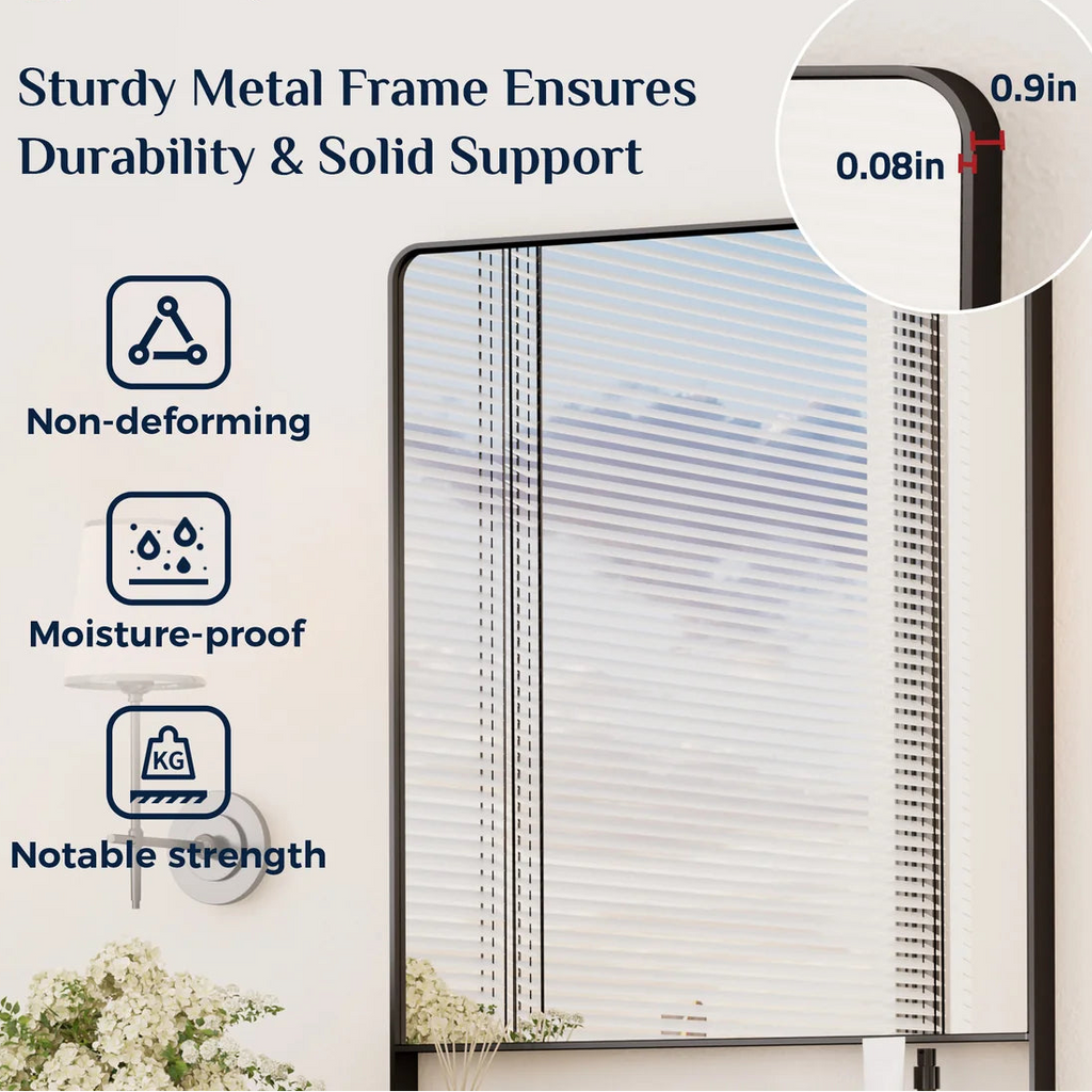 Prime LED House Bathroom Mirror with Shelf