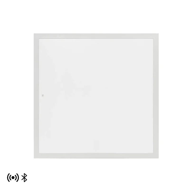 2x2 FT LED Flat Panel Light, 20W/25W/30W/35W/40W Wattage Selectable, 3500K/4000K/5000K CCT Selectable, Microwave & Bluetooth Ready, 130 LM/W, 0-10V Dimmable