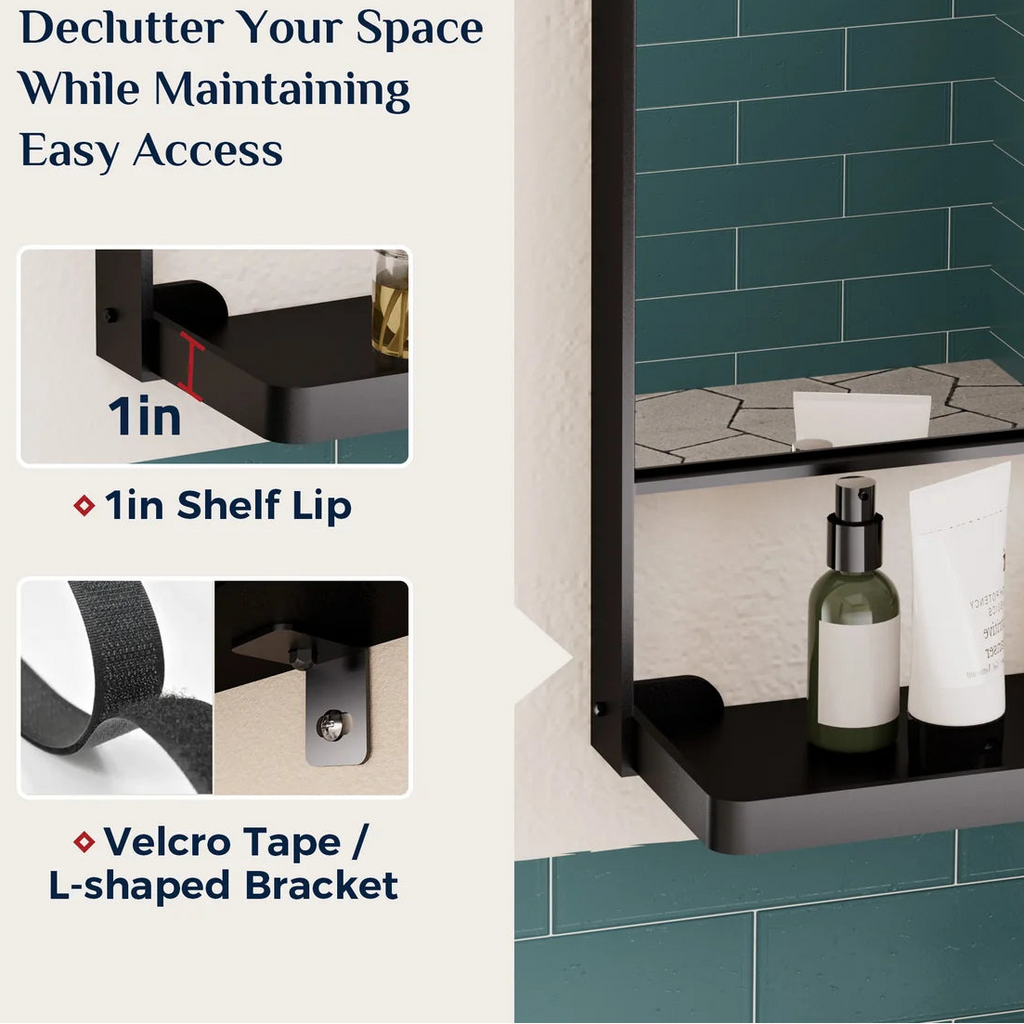 Prime LED House Bathroom Mirror with Shelf