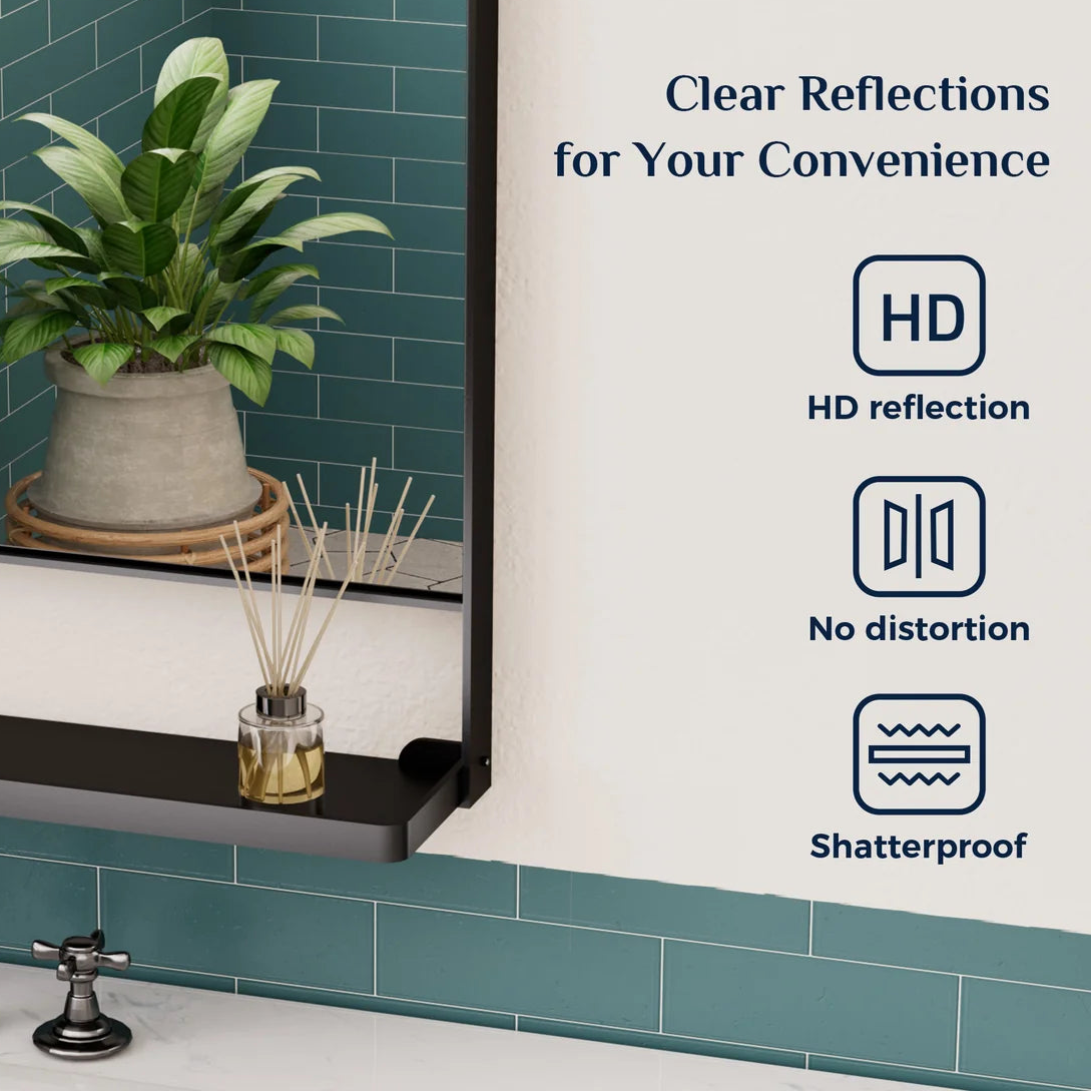 Prime LED House Bathroom Mirror with Shelf