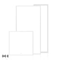 2x2 FT LED Flat Panel Light, 20W/25W/30W/35W/40W Wattage Selectable, 3500K/4000K/5000K CCT Selectable, Microwave & Bluetooth Ready, 130 LM/W, 0-10V Dimmable