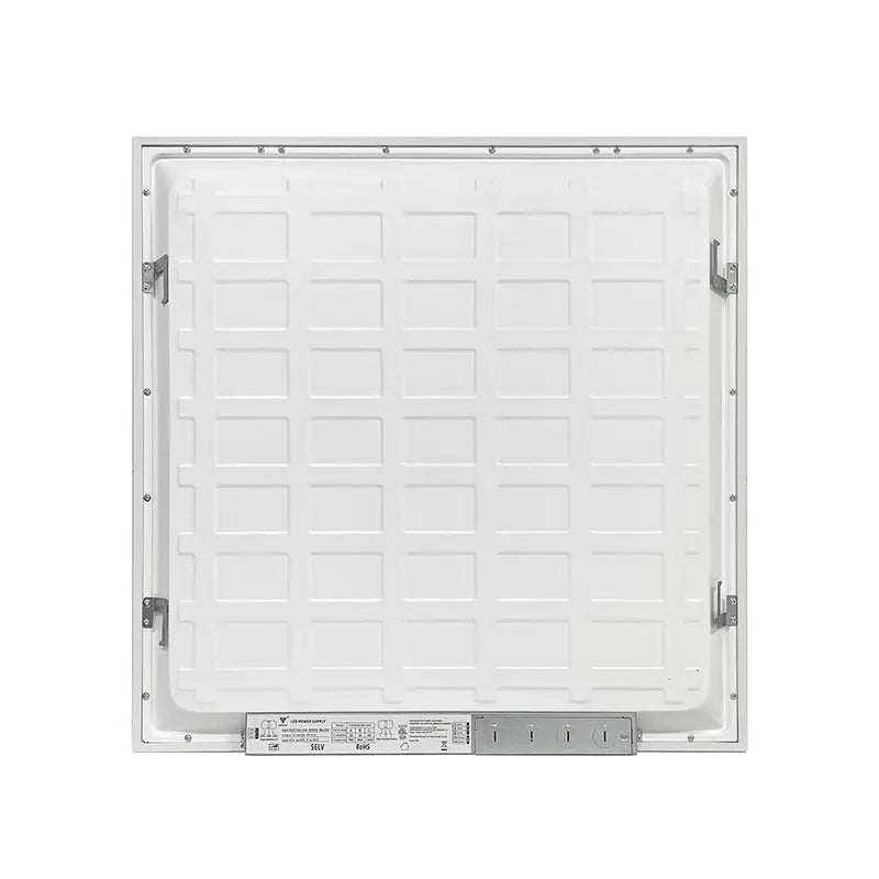 2x2 FT LED Flat Panel Light, 20W/25W/30W/35W/40W Wattage Selectable, 3500K/4000K/5000K CCT Selectable, Microwave & Bluetooth Ready, 130 LM/W, 0-10V Dimmable