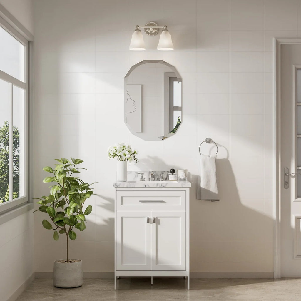 Prime LED House Oval Bathroom Vanity Mirror – Frameless Beveled Edge, HD Tempered Shatterproof Wall Mirror