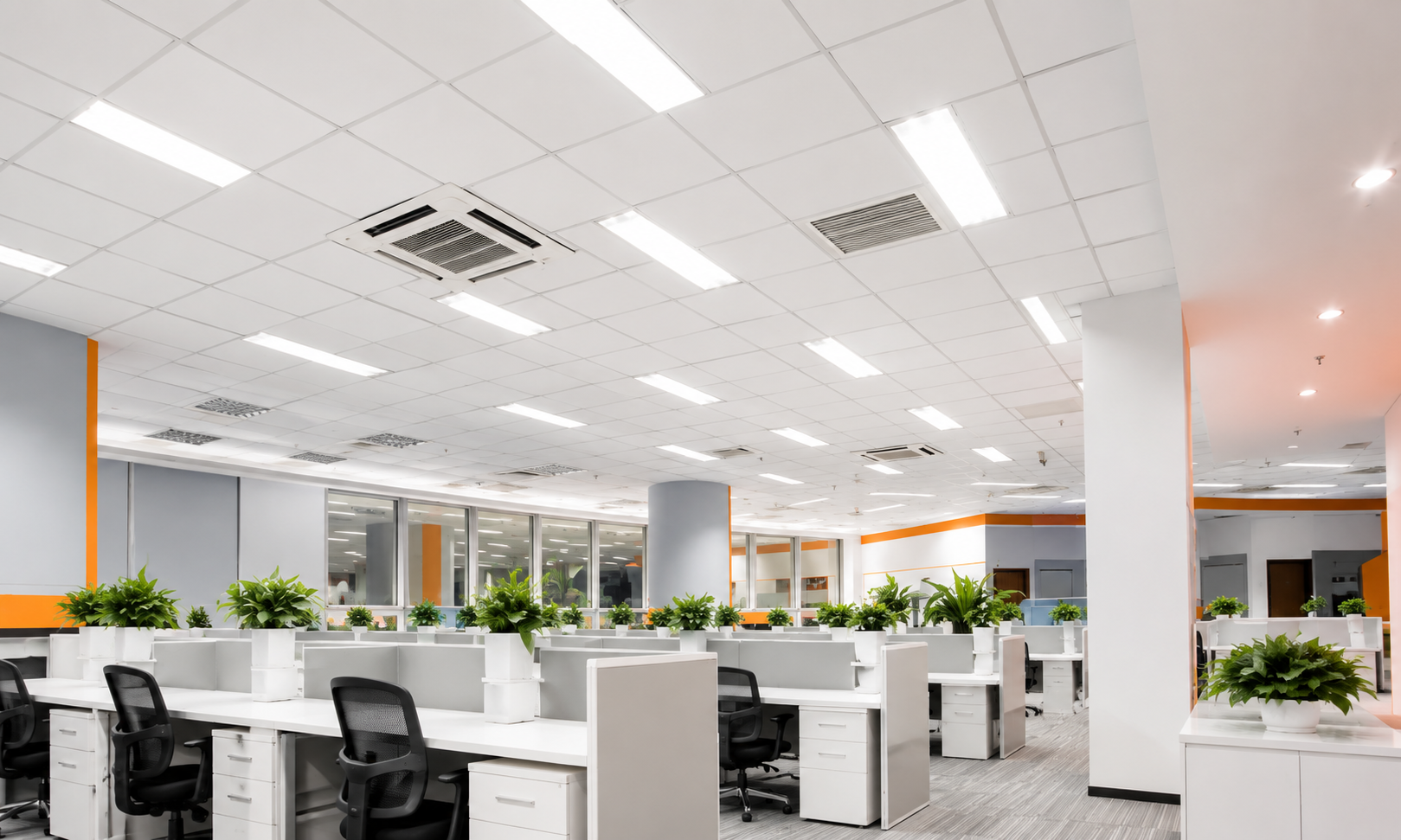 1x4 FT LED Flat Panel Light, 30W/35W/40W Wattage Selectable, 3500K/4000K/5000K CCT Selectable, 130 LM/W, 0-10V Dimmable, ETL & DLC Listed, 4-Pack