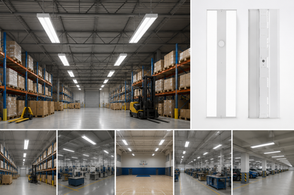 4FT LED Linear High Bay Light – 255W/275W/300W Selectable – 4000K/5000K CCT – 140 lm/W – 0-10V Dimmable