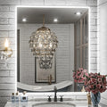 Backlit LED Bathroom Mirror with Anti-Fog, 6000K Cool White Lighting